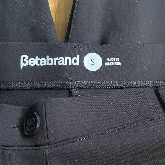 BetaBrand Pants Career Wear Stretchy Straight Leg Black Womens Small Pull on - Picture 7 of 14